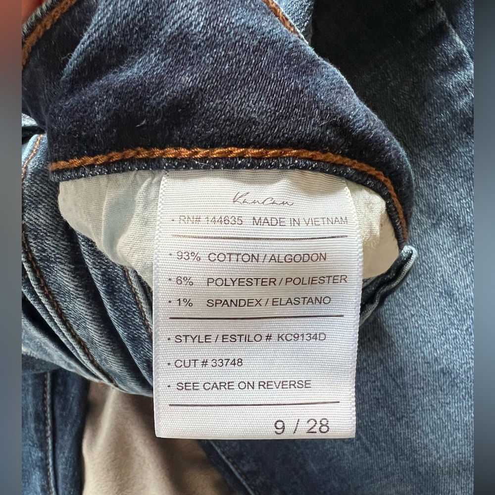 KanCan High-Rise Distressed Blue Skinny‎ Denim Jeans - Picture 6 of 8